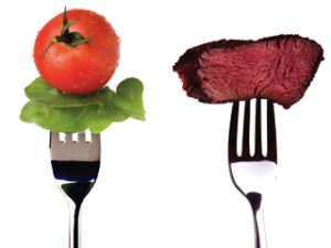 Vegetarian vs. Meat eater